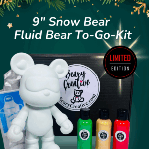 9” Snow Bear Fluid Bear To-Go Kit