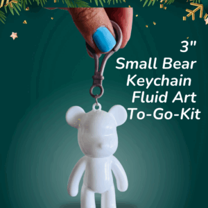 3” Small Bear Keychain Fluid Bear To-Go Kit