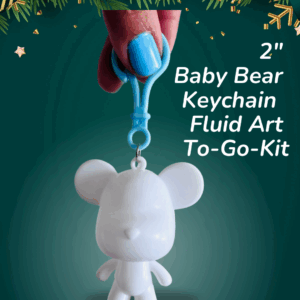 2” Baby Bear Keychain Fluid Bear To-Go Kit