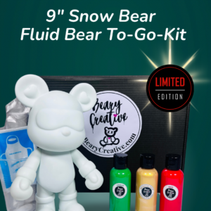 9” Snow Bear Fluid Bear To-Go Kit